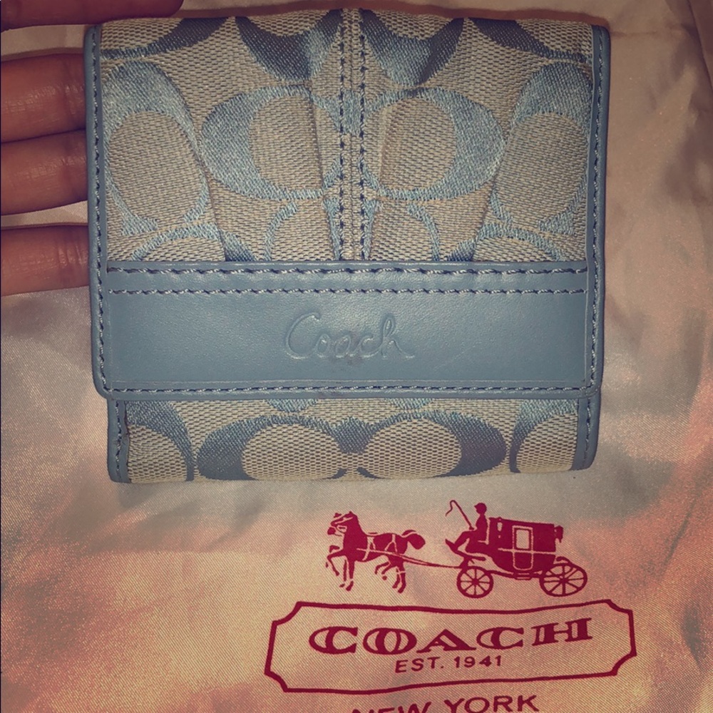 Authentic coach wallet and dust bag